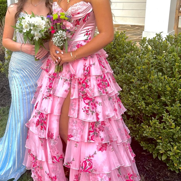 Pink Sherri Hill 57249 - Picture 4 of 7